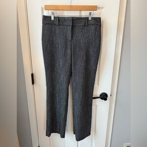 LOFT Black and White Tweed Trousers